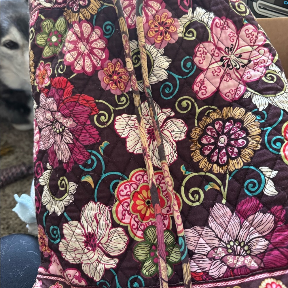 Vera Bradley Floral Backpack - Pink, Red, Green, Blue